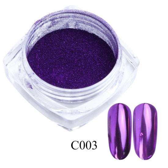 0.5g Nail Mirror Glitter Powder – Metallic UV Gel Nail Art Decoration