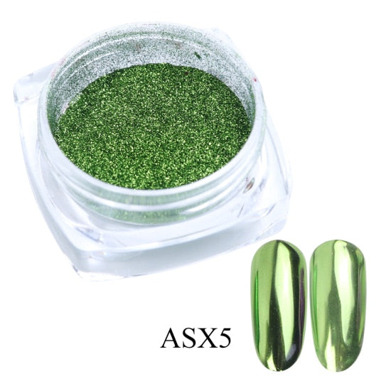 0.5g Nail Mirror Glitter Powder – Metallic UV Gel Nail Art Decoration
