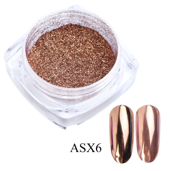 0.5g Nail Mirror Glitter Powder – Metallic UV Gel Nail Art Decoration