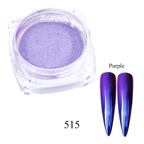 0.5g Nail Mirror Glitter Powder – Metallic UV Gel Nail Art Decoration